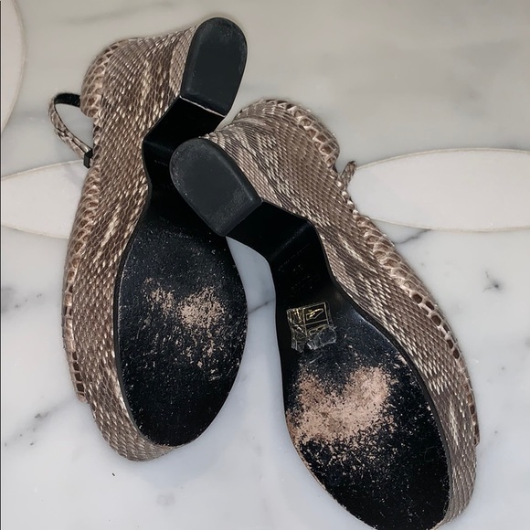 Celine Snake Skin Platform Sandals - Picture 5 of 5